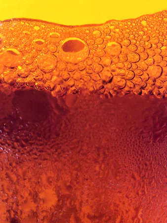 Bubbles Inside A Beer Bottle の写真素材