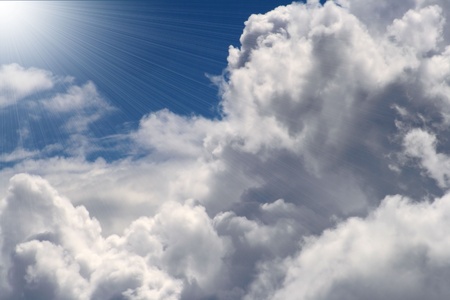 Beautiful Clouds With Shining Light
