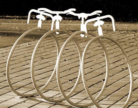 Bicycle Rackの写真素材