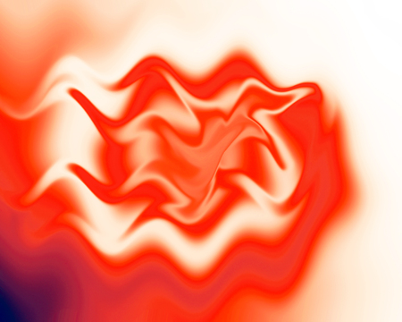 Abstract background with red and white swirls of color