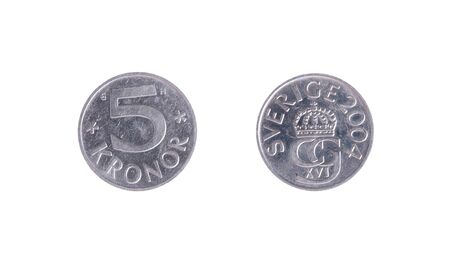 sweden crones five isolated abverse reverse