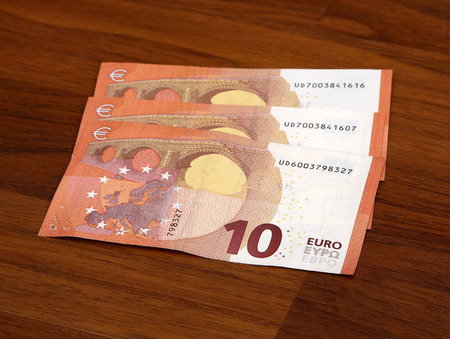 new ten 10 euro banknote greenback paper money