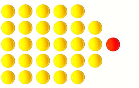 Leader egg yolk one standing out from the crowd chief executive officerの写真素材