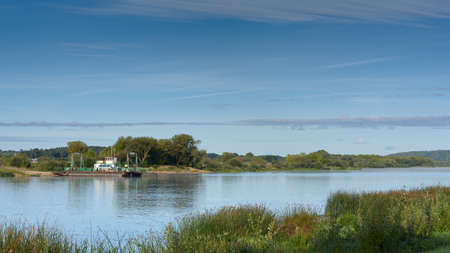 Wonderful town on the bank of the river Nemunas Vilkija. There is a transfer of vehicles across the river VilkynÄ in the town.のeditorial素材