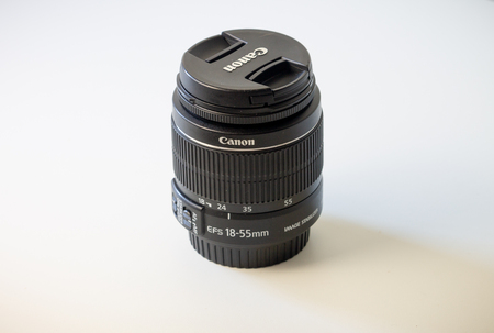 A Canon EF-S 18-55mm Lens.のeditorial素材
