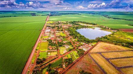 nature sky lake water landscape planting Brazilの写真素材