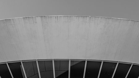 NiterÃ³i, Rio de Janeiro, Brazil - CIRCA 2021: The Museum of Contemporary Art in NiterÃ³i was designed by Oscar Niemeyer. Voted one of the 10 most influential works of architecture in the last 50 yearsのeditorial素材