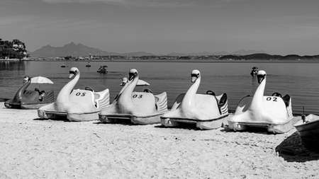 Paqueta Island, Rio de Janeiro, Brazil - CIRCA 2021: Typical urban setting, from the daily life of the neighborhood, recorded in PaquetÃ¡のeditorial素材