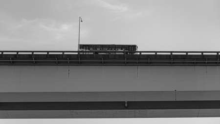 Presidente Costa e Silva Bridge, popularly known as the Rio-NiterÃ³i Bridge, over the Guanabara Bay.のeditorial素材