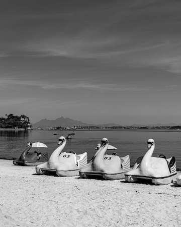 Paqueta Island, Rio de Janeiro, Brazil - CIRCA 2021: Typical urban setting, from the daily life of the neighborhood, recorded in PaquetÃ¡のeditorial素材