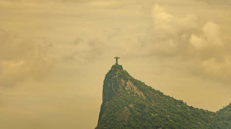 Rio de Janeiro, Brazil - CIRCA 2021: Christ the Redeemer one of the biggest tourist spots in Brazilのeditorial素材