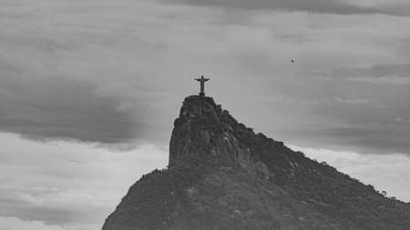 Rio de Janeiro, Brazil - CIRCA 2021: Christ the Redeemer one of the biggest tourist spots in Brazilのeditorial素材