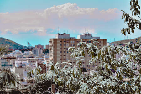 Rio de Janeiro, Brazil - CIRCA 2021: Photograph of a daytime outdoor urban landscape with buildings in a city in Brazilのeditorial素材