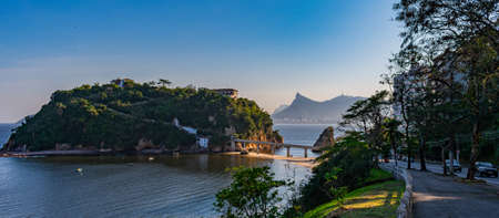 Rio de Janeiro, Brazil - CIRCA 2021: Photograph of a daytime outdoor urban landscape with buildings...