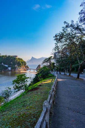 Rio de Janeiro, Brazil - CIRCA 2021: Photograph of a daytime outdoor urban landscape with buildings in a city in Brazilのeditorial素材