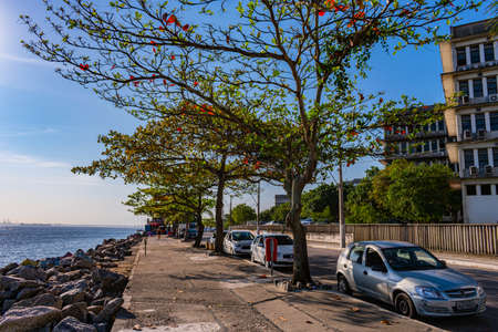 Rio de Janeiro, Brazil - CIRCA 2021: Photograph of a daytime outdoor urban landscape with buildings in a city in Brazilのeditorial素材