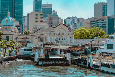 Rio de Janeiro, Brazil - CIRCA 2021: Photograph of a daytime outdoor urban landscape with buildings...