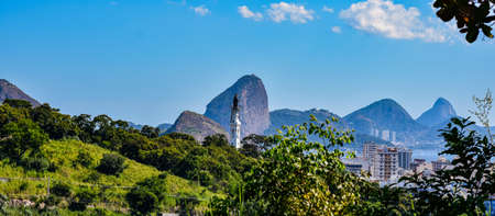 Rio de Janeiro, Brazil - CIRCA 2021: Photograph of a daytime outdoor urban landscape with buildings in a city in Brazilのeditorial素材