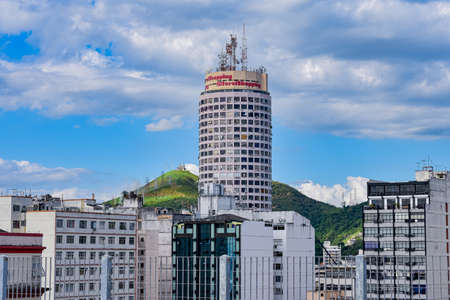 Rio de Janeiro, Brazil - CIRCA 2021: Photograph of a daytime outdoor urban landscape with buildings in a city in Brazilのeditorial素材