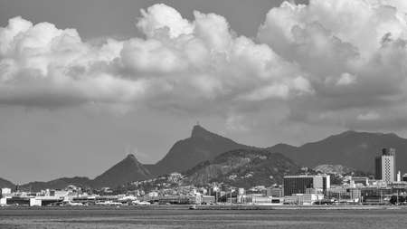 Rio de Janeiro, Brazil - CIRCA 2021: Landscape of Guanabara Bay, Rio de Janeiro, Southeastern Brazilのeditorial素材