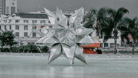 Rio de Janeiro, Brazil - CIRCA 2021: Exterior of the Museum of Tomorrow, at PraÃ§a MauÃ¡, in the port area of Rio.のeditorial素材