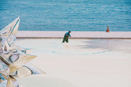 Rio de Janeiro, Brazil - CIRCA 2021: Exterior of the Museum of Tomorrow, at PraÃ§a MauÃ¡, in the...