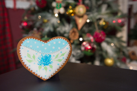 gingerbread cookies in the Christmas interior