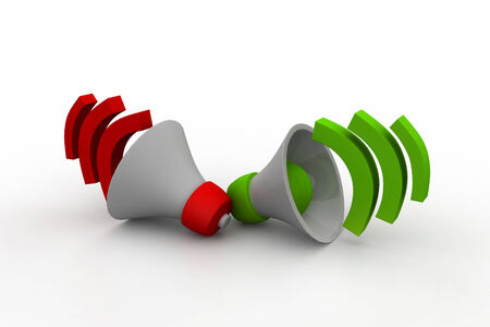 Loudspeaker or megaphone icon isolated on white background の写真素材