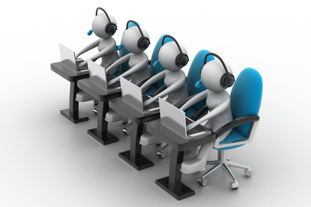 Businessman with a laptop, team work conceptの写真素材