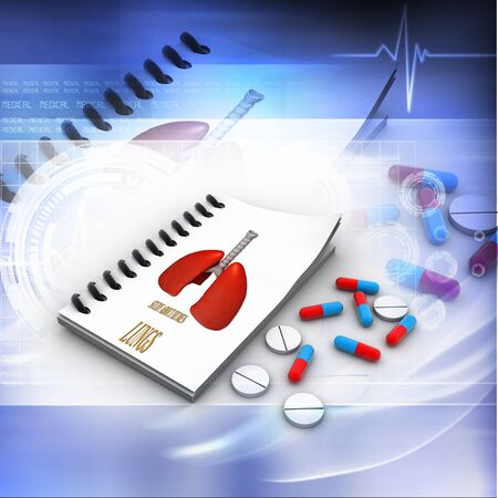   Pharmacist prescription with pills  の写真素材