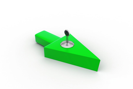 Arrow pointer and key, security conceptの写真素材