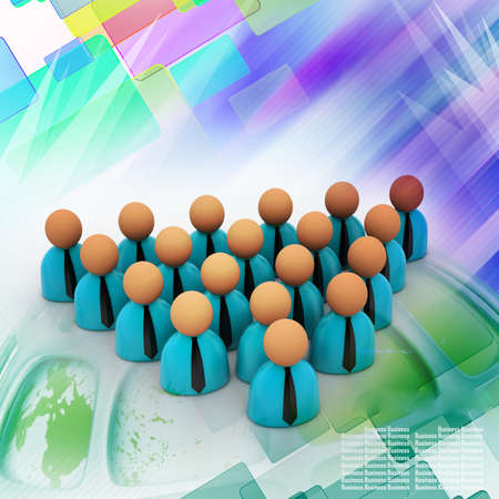 3d rendering business man iconの写真素材