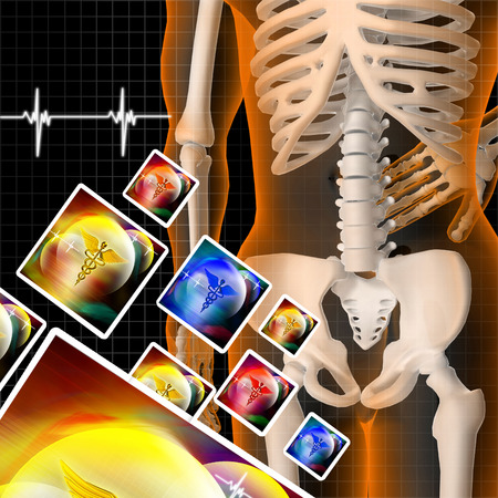 3d rendered Skeleton の写真素材