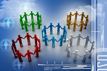 Networking peopleの写真素材