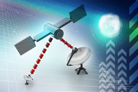 satellite dish antennasの写真素材