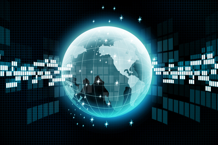 Internet Concept of global business from conceptsの写真素材