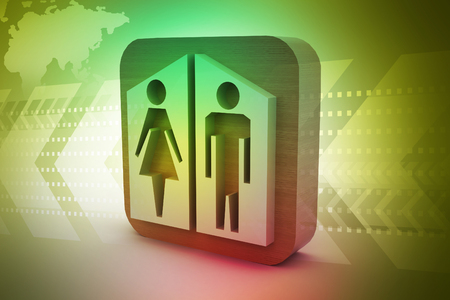 man and woman iconsの写真素材