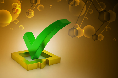 check mark in  squareの写真素材