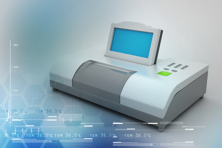 Digital blood pressure gaugeの写真素材