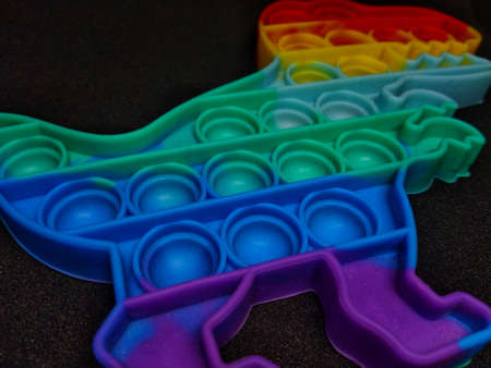 cute and beautiful colorful photo of children's toysの写真素材