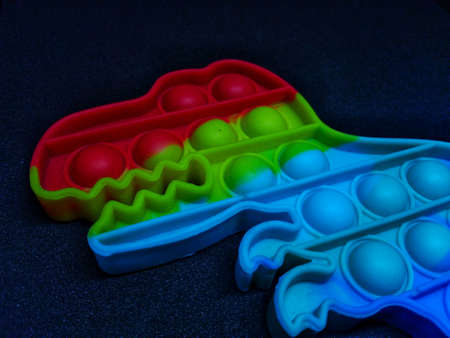 cute and beautiful colorful photo of children's toysの写真素材