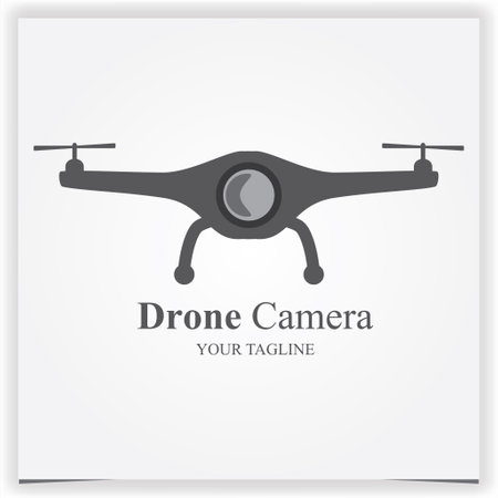camera drone logo premium elegant template vector eps 10のイラスト素材