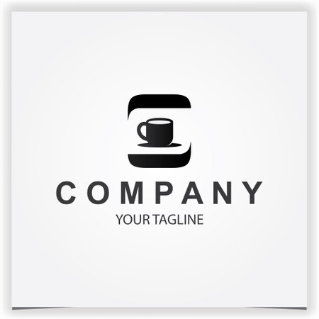 coffee shop  logo premium elegant template vector eps 10のイラスト素材