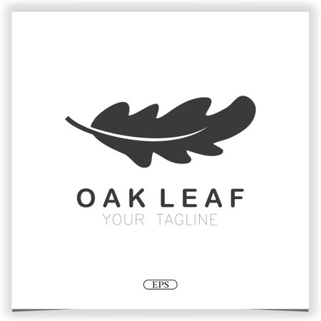 oak leaf  logo premium elegant template vector eps 10のイラスト素材