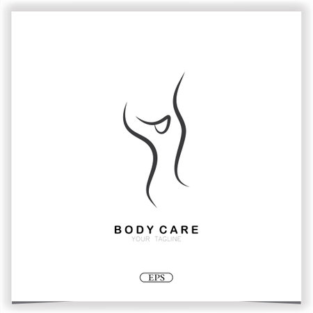 body care health minimalist logo premium elegant template vector eps 10のイラスト素材