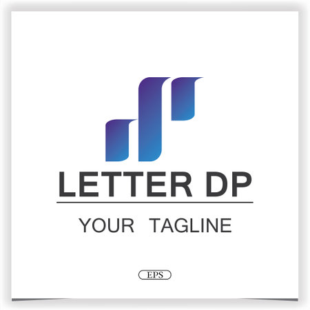 letter dp logo premium elegant template design vector eps 10のイラスト素材