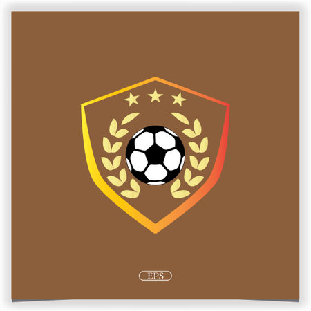 football logo premium elegant template vector eps 10のイラスト素材