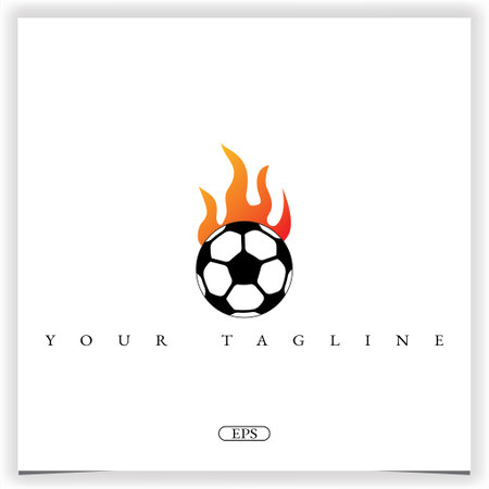 football logo premium elegant template vector eps 10のイラスト素材