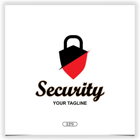 Padlock logo bussines design premium elegant template vector eps 10のイラスト素材