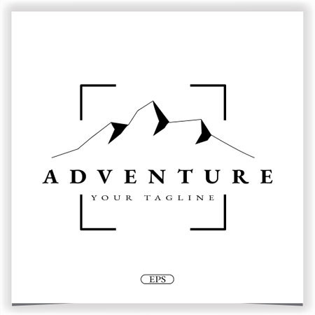 adventure photographer logo premium elegant template vector eps 10のイラスト素材